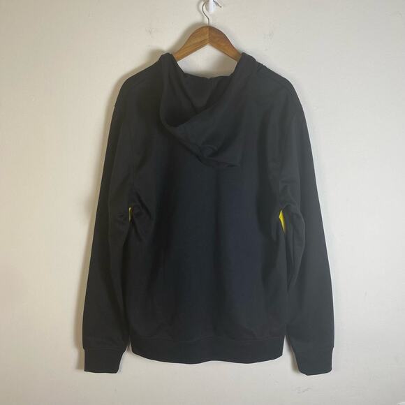 Southpole Men's Sz XL Black Yellow Full Zip Hoodie Pockets Drawstring Sweatshirt - Picture 10 of 12